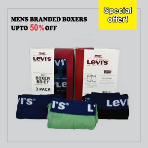 L-V-S Mens Boxer Pack of 3