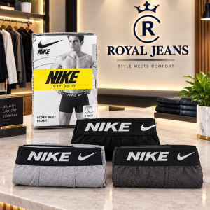 Men’s 100% Cotton Boxer Briefs – Pack of 3